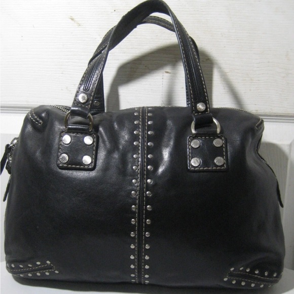 MICHAEL Michael Kors Astor Black Satchel with Silver Accents - Picture 2 of 15